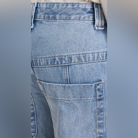 KHAITE Jackie Jeans Wide Leg Bryce Blue Size 32 - Picture 2 of 11